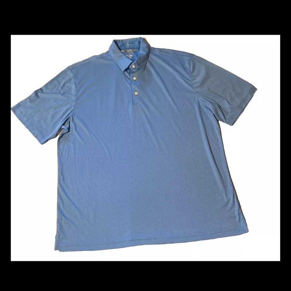 Greg Norman Play Dry Adult Men’s XL Extra Large Blue Golf Golfing Shirt! NEW!